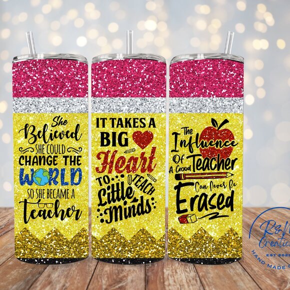 Teacher Tumbler, Personalized Teacher Gift, 20oz Teacher Cup, Teacher Coffee Cup - Picture 1 of 7